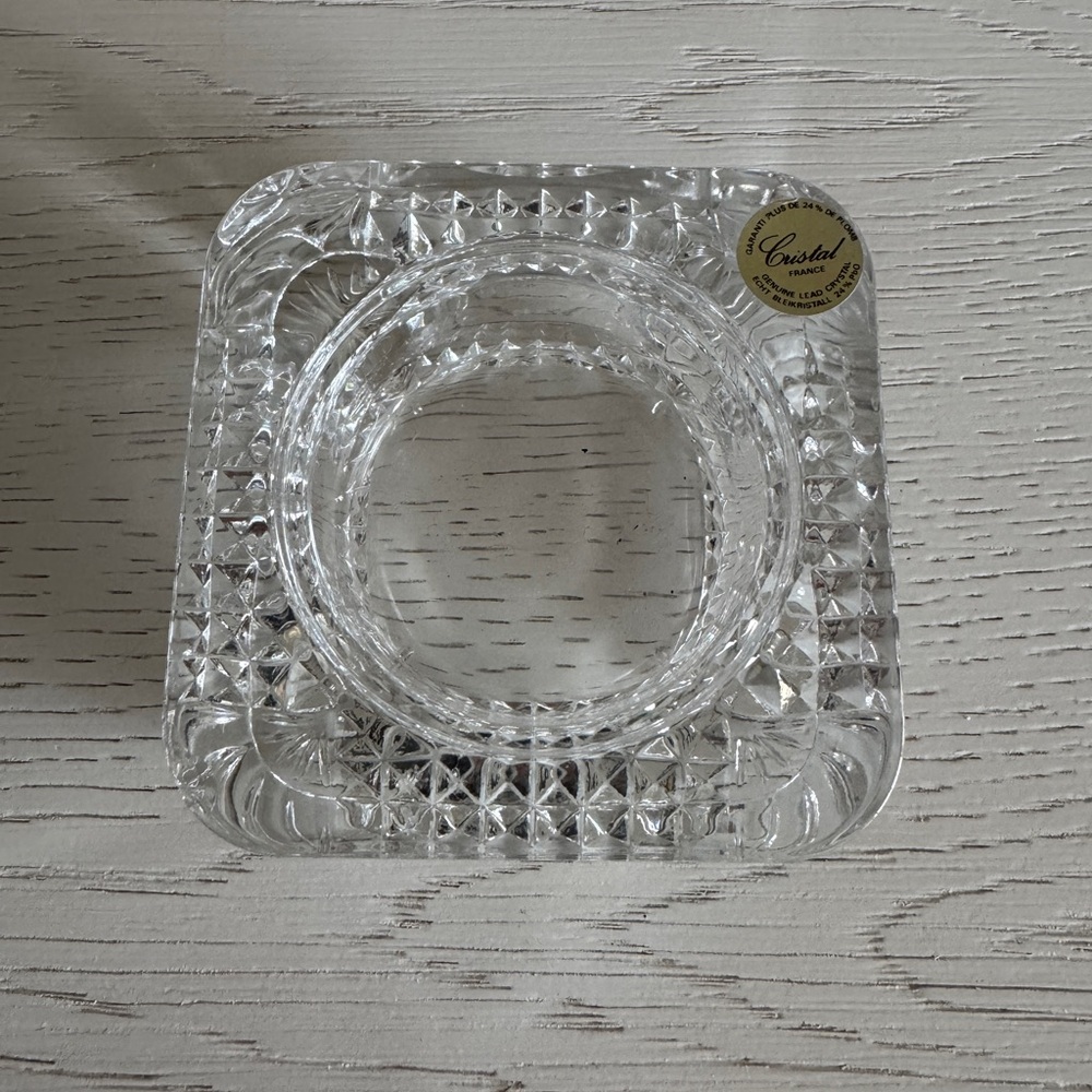 French Crystal Ashtray